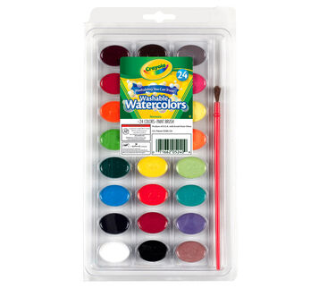Crayola Washable Nontoxic 4 Watercolor Set (530500)