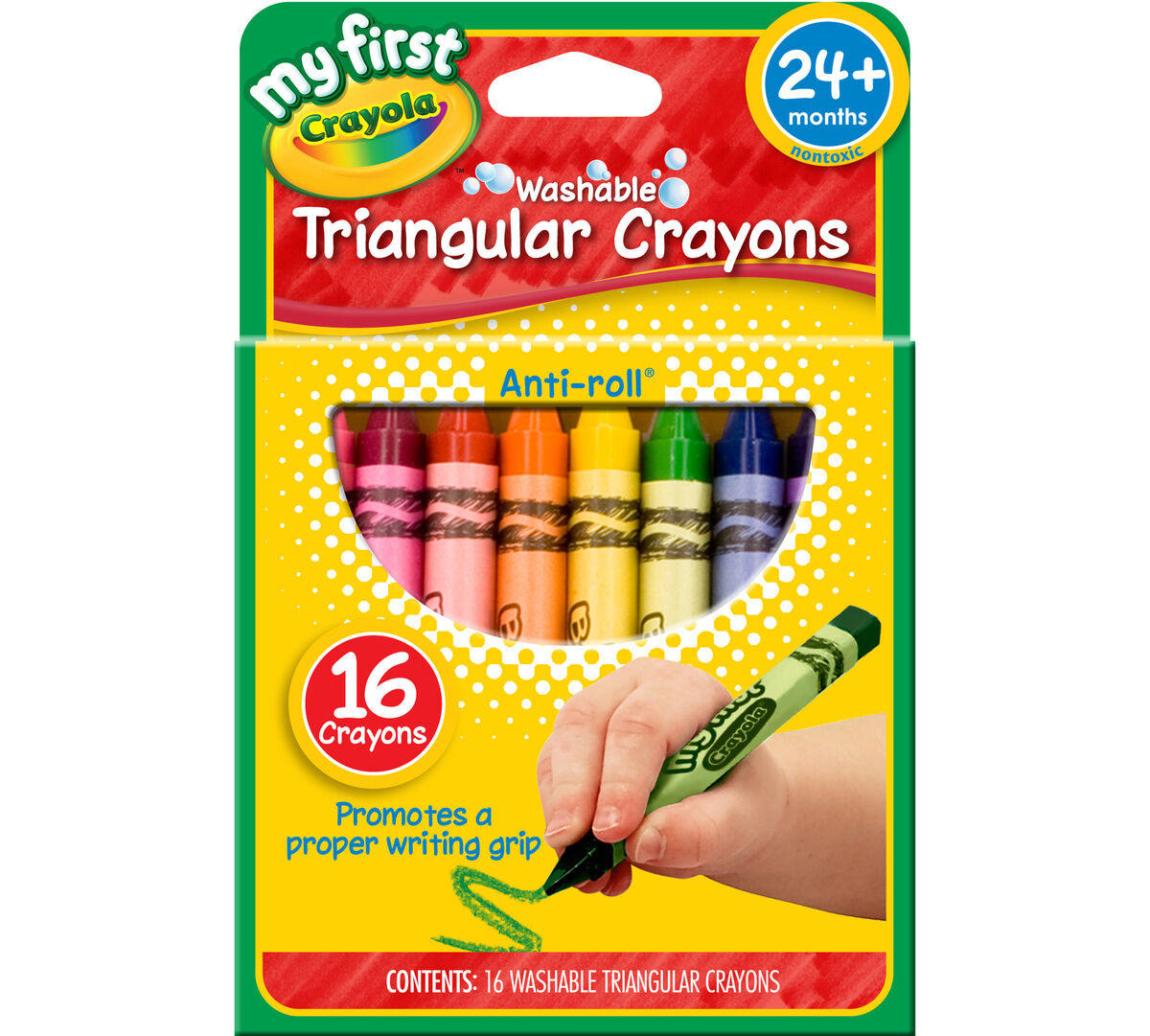 My First Crayola Washable Triangular Crayons 16ct.