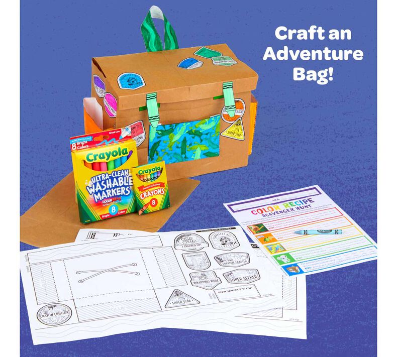 Crayola Experience Home Adventure Scavenger Hunt Kit
