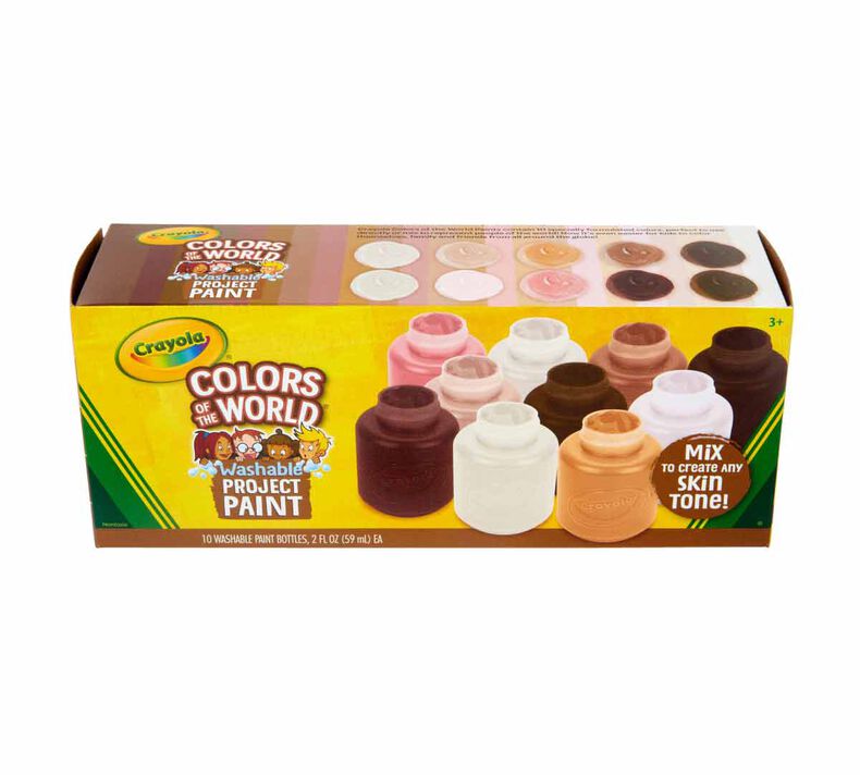 Colors of The World Washable Paint, 10 Count 2 Ounce Bottles