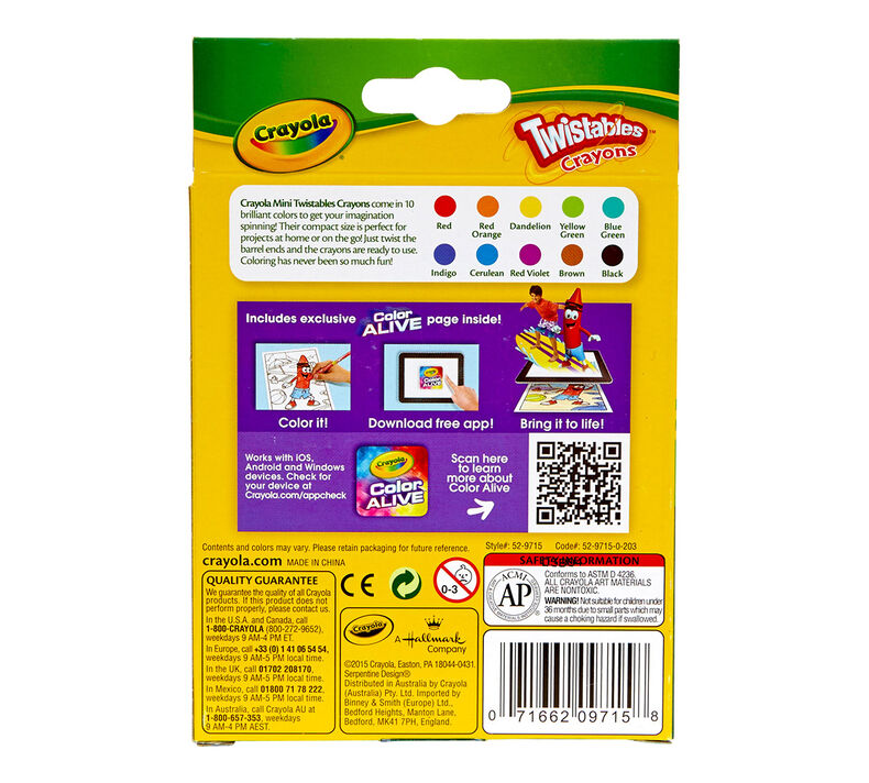 Mini Twistable Crayons 10 ct.
