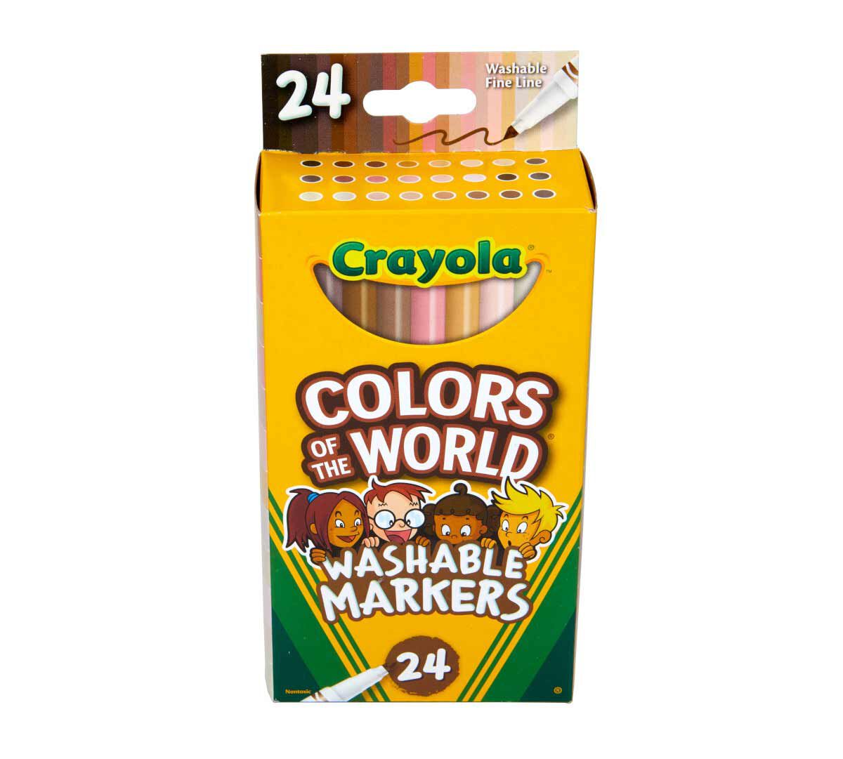 Colors of the World Fine Line Markers, 24 Count