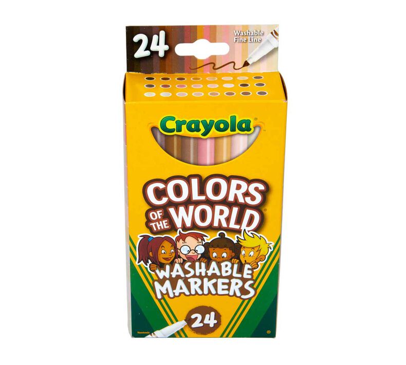 Crayola - Colors of the World Fine Line Washable Skin Tone Markers