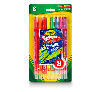 Twistable Crayons Extreme Colors 8 count front
