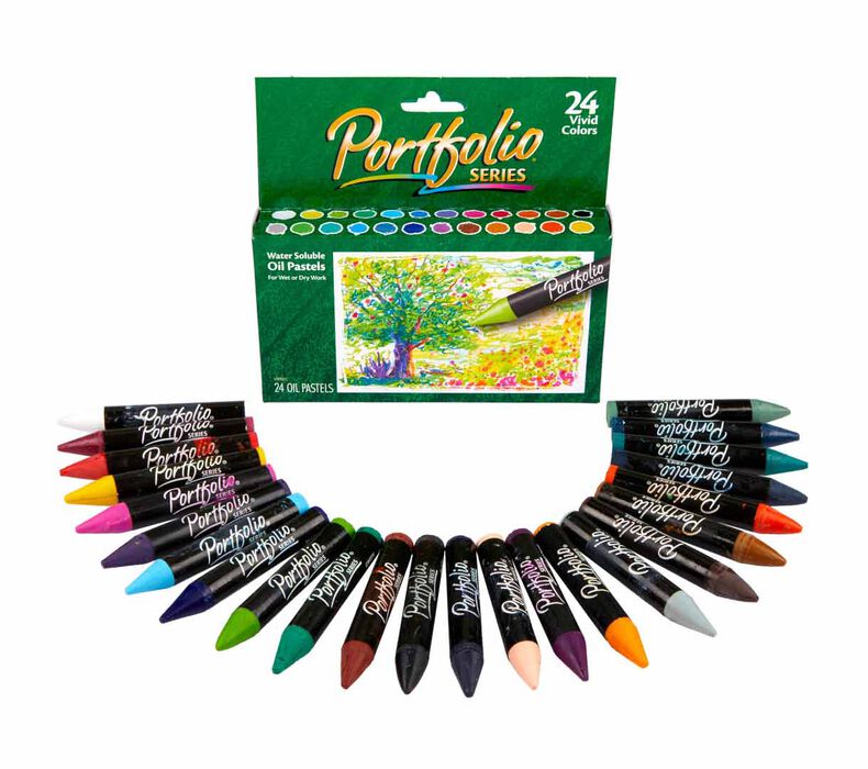 Portfolio Series Water Soluble Oil Pastels, 24 count