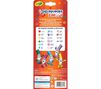 Pip-Squeaks Washable Emoji Stampers, 16 count, back view.