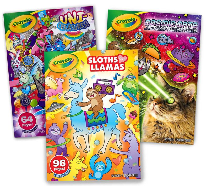Animal Coloring Books, Set of 3