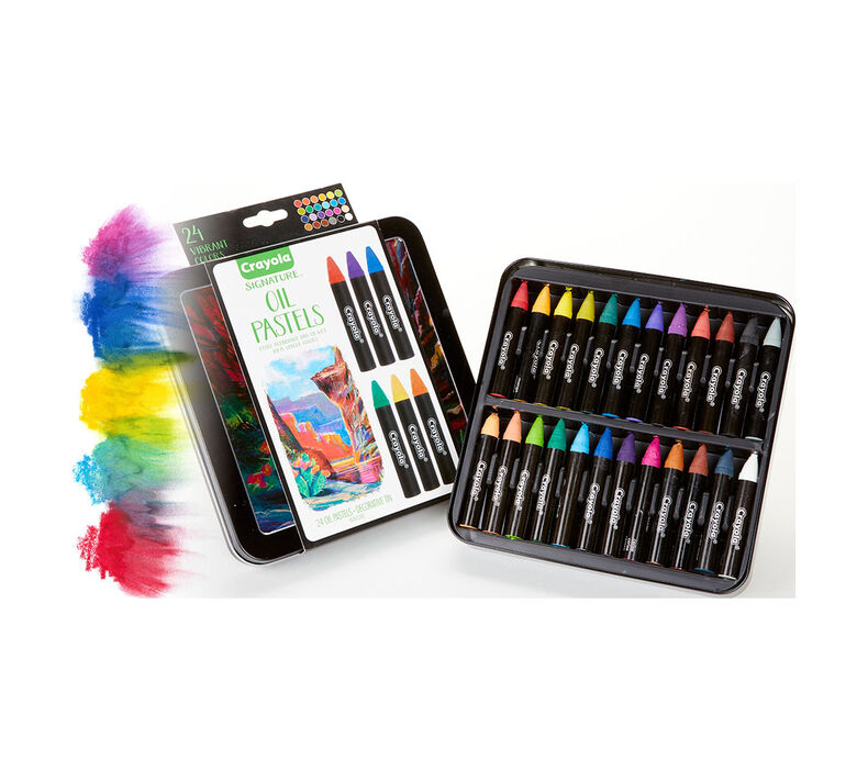 Signature Oil Pastels with Tin, 24 Count