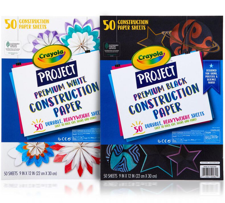 Premium Construction Paper, 50 Sheets, Choose Your Color