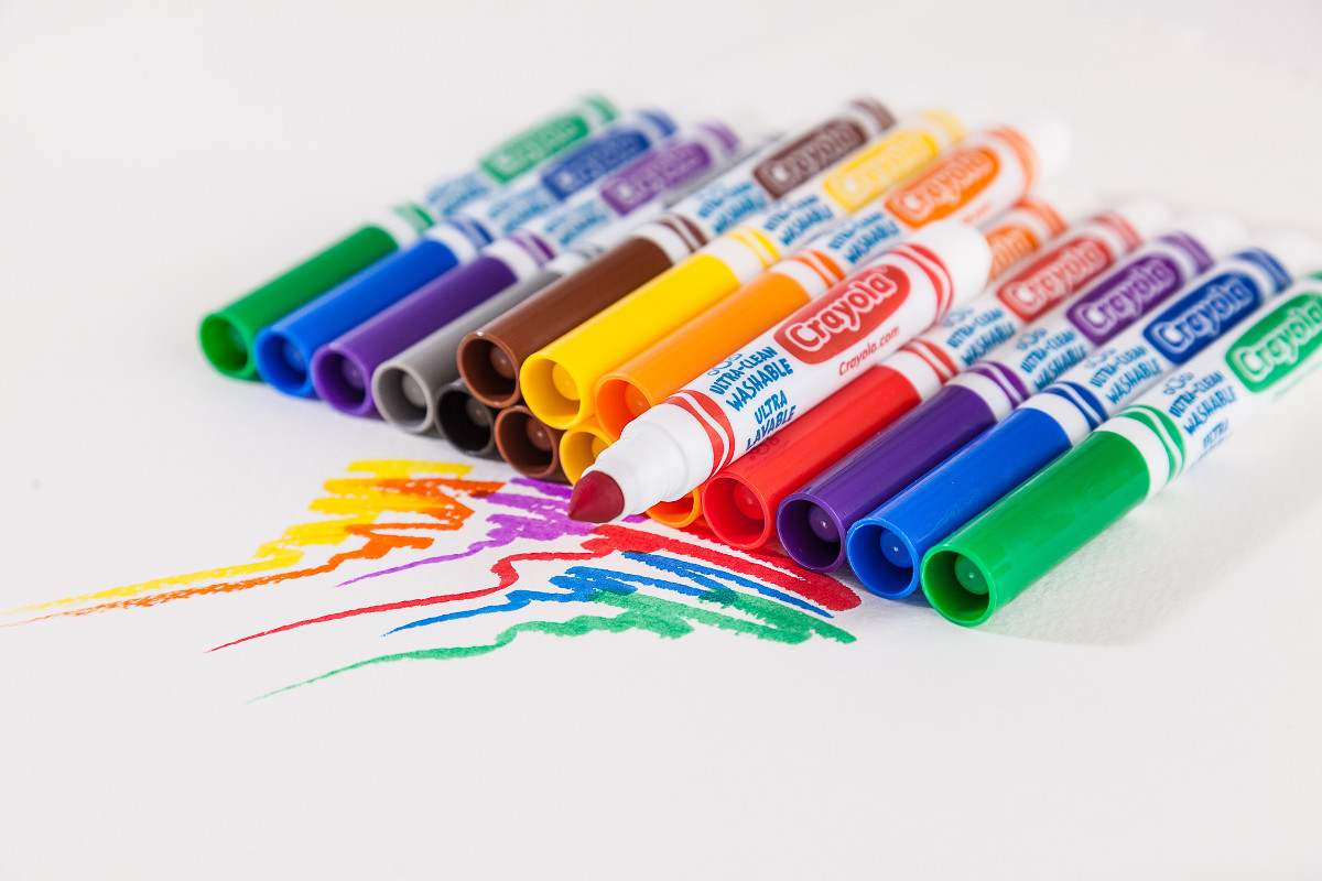 Ultra-Clean Washable Markers, Broad Line, 8 Count | Crayola.com | Crayola