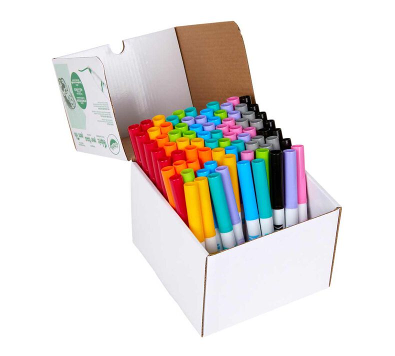 Fabric Markers, Fine Line, 10 Colors, 80 Count - BIN588215
