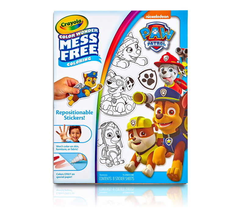 Color Wonder Mess Free Stickers, Paw Patrol
