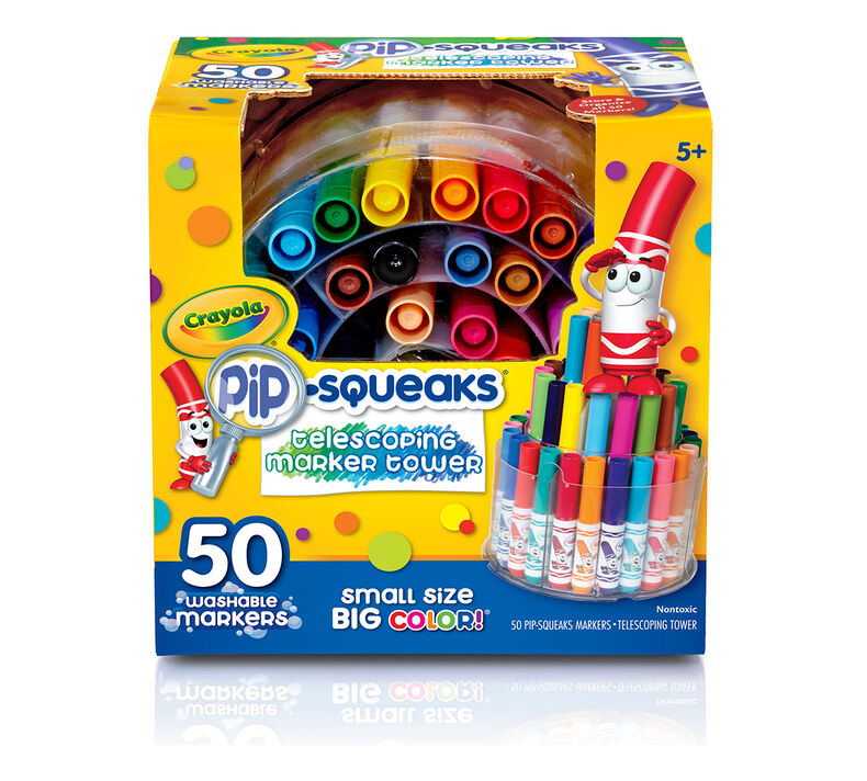 Crayola Washable Pip-Squeaks Skinnies Markers 16-Count per Pack (1-Pack)