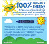 Ultra-Clean Crayons, 24 Count are made with 100% renewable energy. Crayola care about the environment and responsibly makes the products you love. 