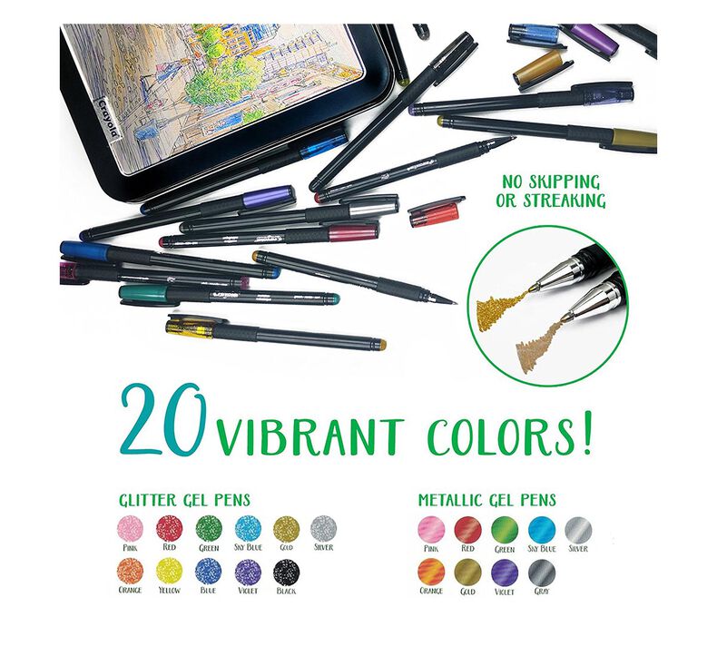Signature Gel Pens & Colored Pencils Set