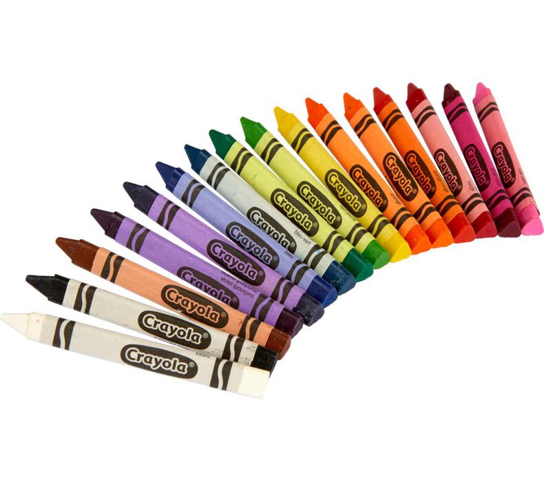 Anti-Roll Triangular Crayons 16 ct.