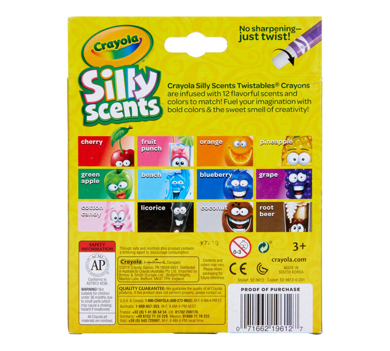 Crayola Twistables Silly Scents Colored Pencils, Scented - 12 pencils