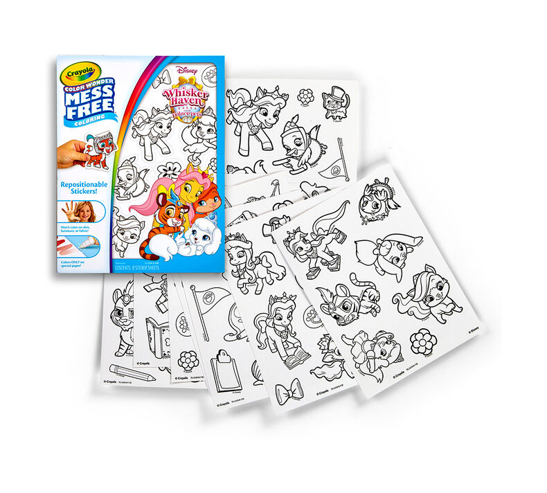 Color Wonder Stickers Whisker Haven Crayola