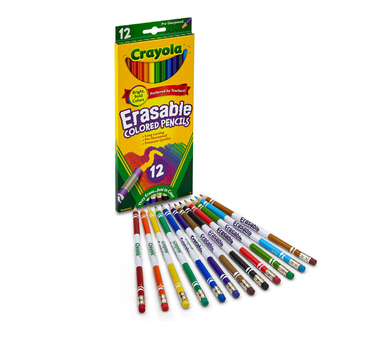 Download Crayola Erasable Colored Pencils, Assorted Colors, Art Tools for Kids, 12 Count