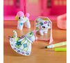 Scribble Scrubbie Super Salon Playset decorated pet on table looking in mirror