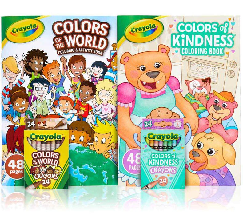 4-in-1 Colors of the World & Colors of Kindness Coloring Set