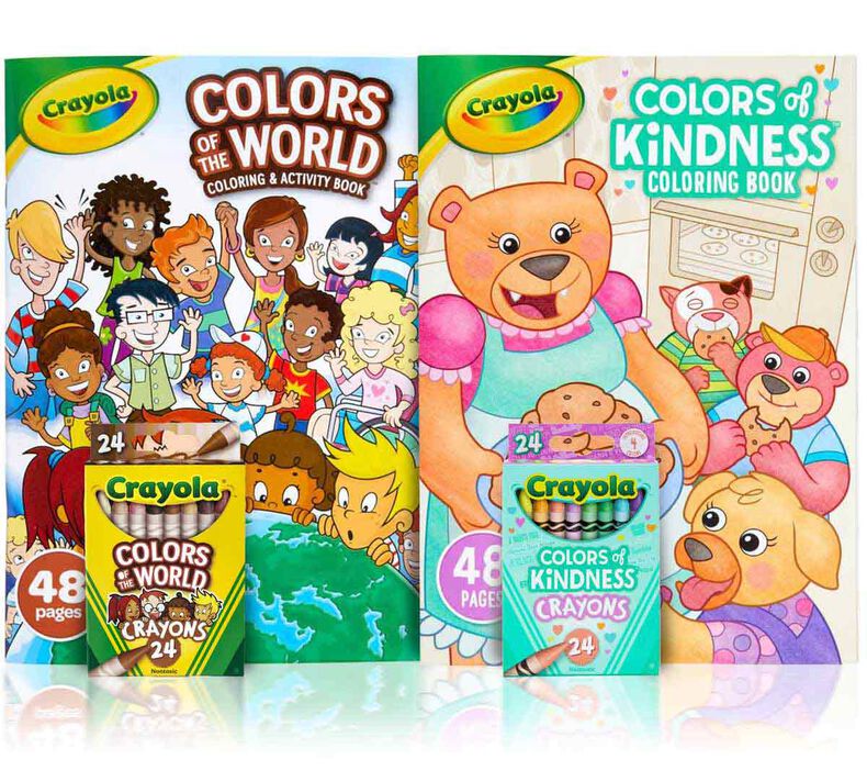 4-in-1 Colors of the World & Colors of Kindness Coloring Set