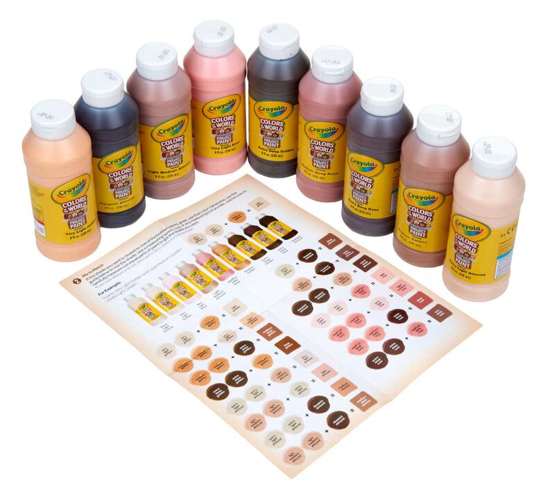 Colors of The World Washable Paint, 9 Ct, Crayola.com
