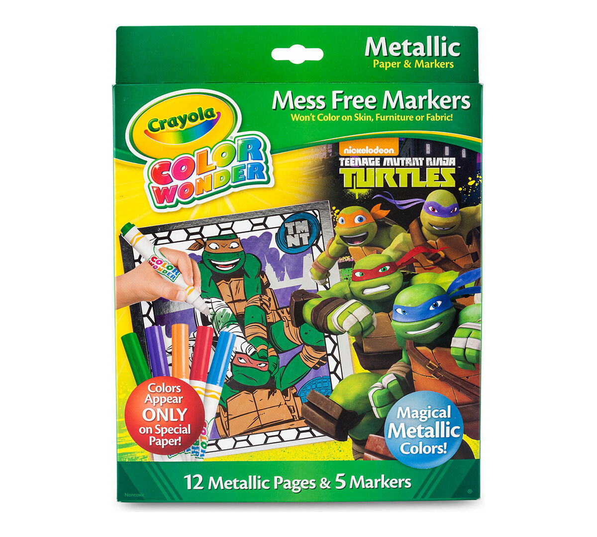 Color Wonder Metallic Paper & Markers Teenage Mutant Ninja Turtles