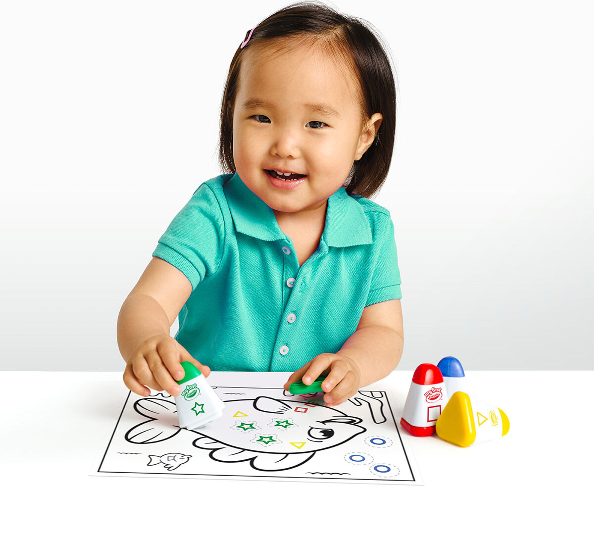 Download Crayola; My First Crayola; Washable Stamping Kit; Art Tools; 4 Stampers, 8 Crayons, 20 Activity ...
