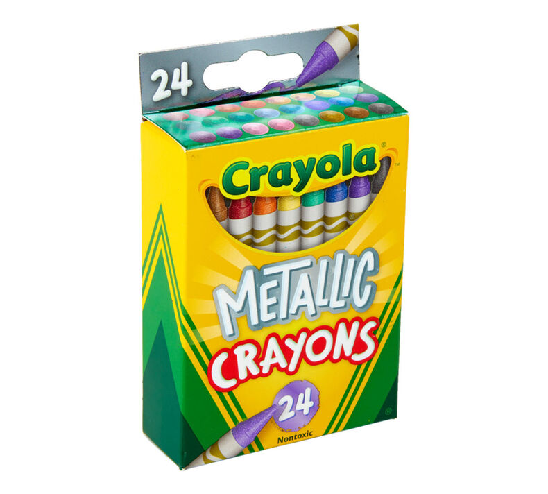 Metallic Crayons, 24 Count