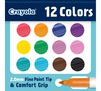 Doodle & Draw Fine Point Doodle Marker, 12 count. 12 colors.  2.0mm fine point tip and comfort grip.
