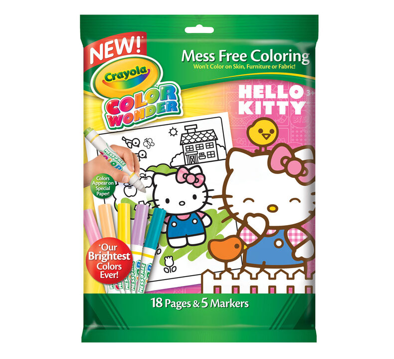 Color Wonder Coloring Pad and Markers - Hello Kitty | Crayola