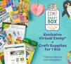 Camp Craft Box Winter & Spring Virtual Camp for 1 kid. Exclusive Virtual Camp and Craft Supplies for 1 kid.  Tablet device not included.