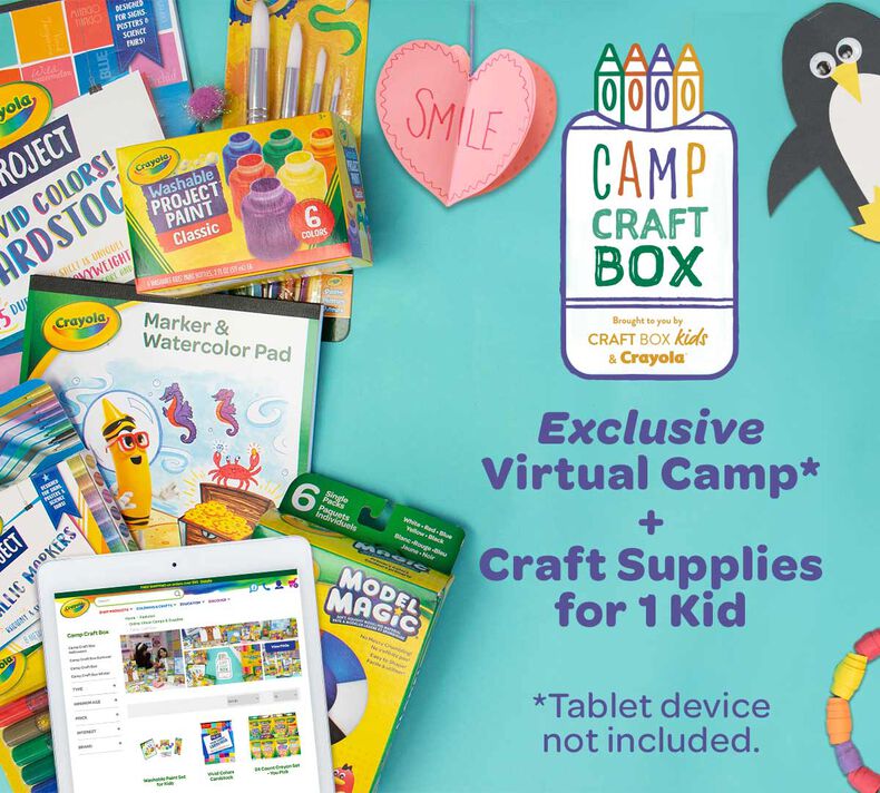 Camp Craft Box Winter & Spring Virtual Camp for 1 Kid