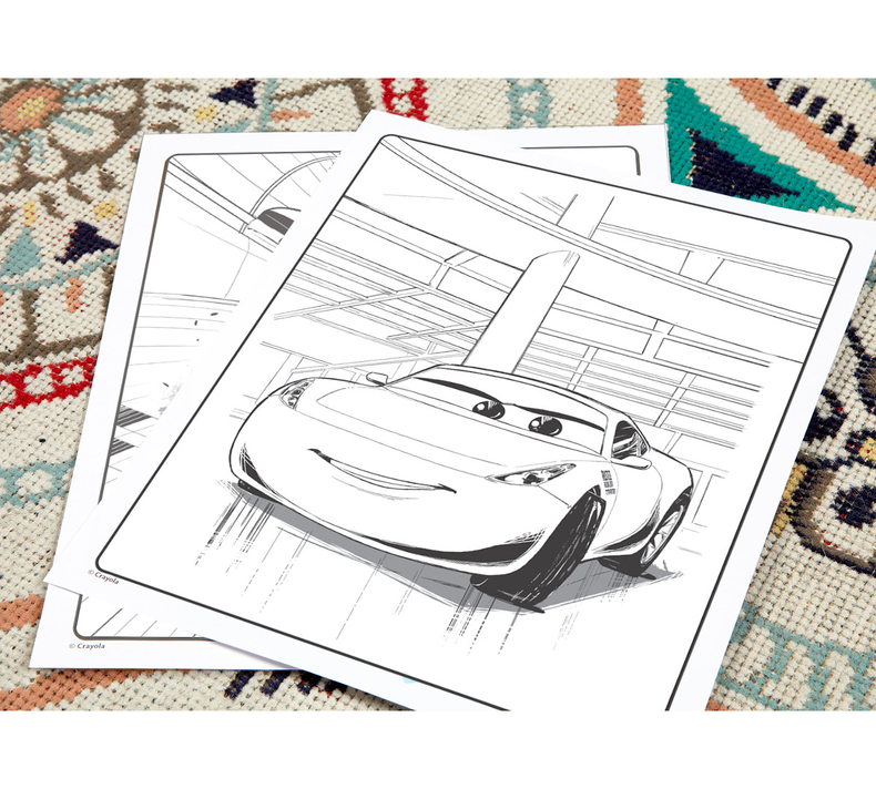 Cars 3 Color and Sticker Book