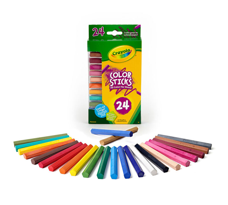 Color Sticks Colored Pencils, 24 Count