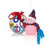 2 in 1 Crayola Ornament Gift Set.  Round Tip Character Ornament and Snowman Ornament