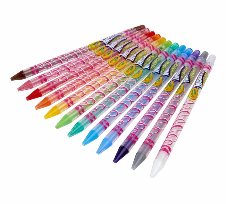 Twistables Colored Pencils, Bold & Bright, 12 Count