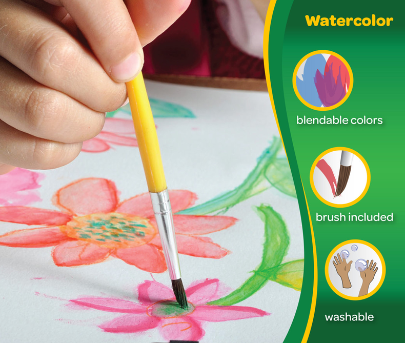 Crayola Washable Watercolor Paint 16 Ct. – Preferred Pharmacy Plus