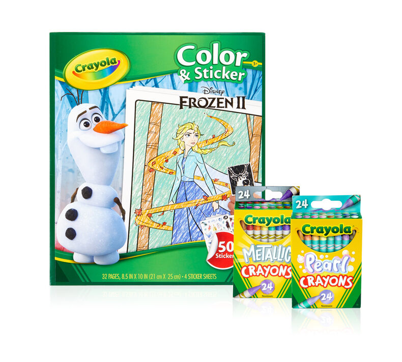 Frozen 2 Color & Sticker Book Set