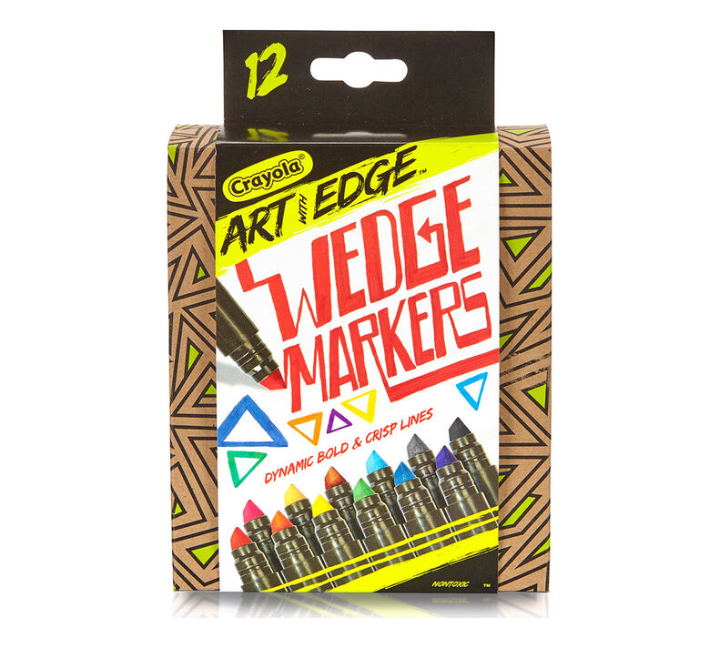Art with Edge, 12 ct. Broad Line Wedge Markers
