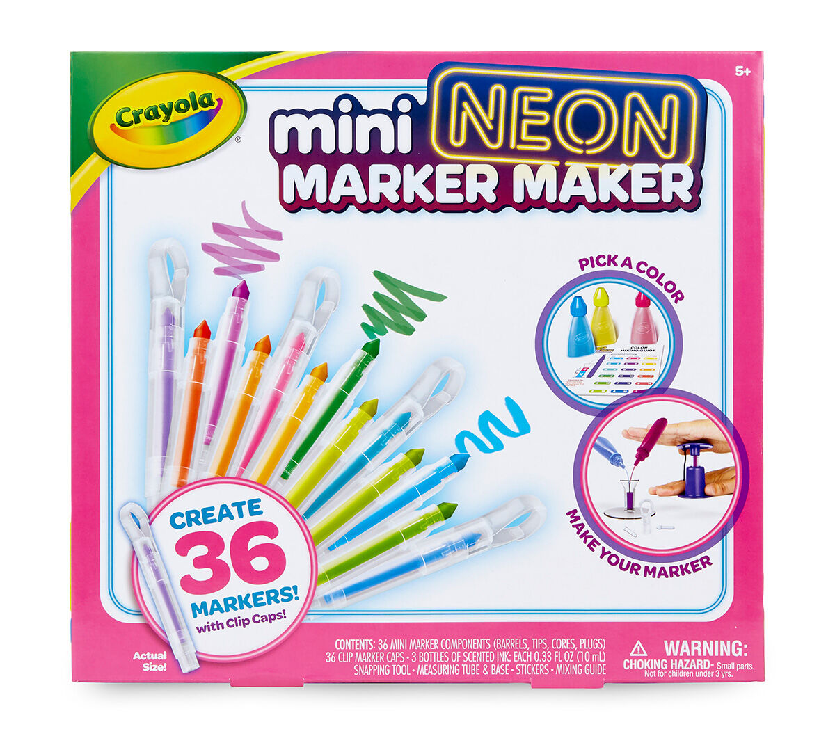 Crayola Mini Neon Marker Maker, Scented Markers Crayola