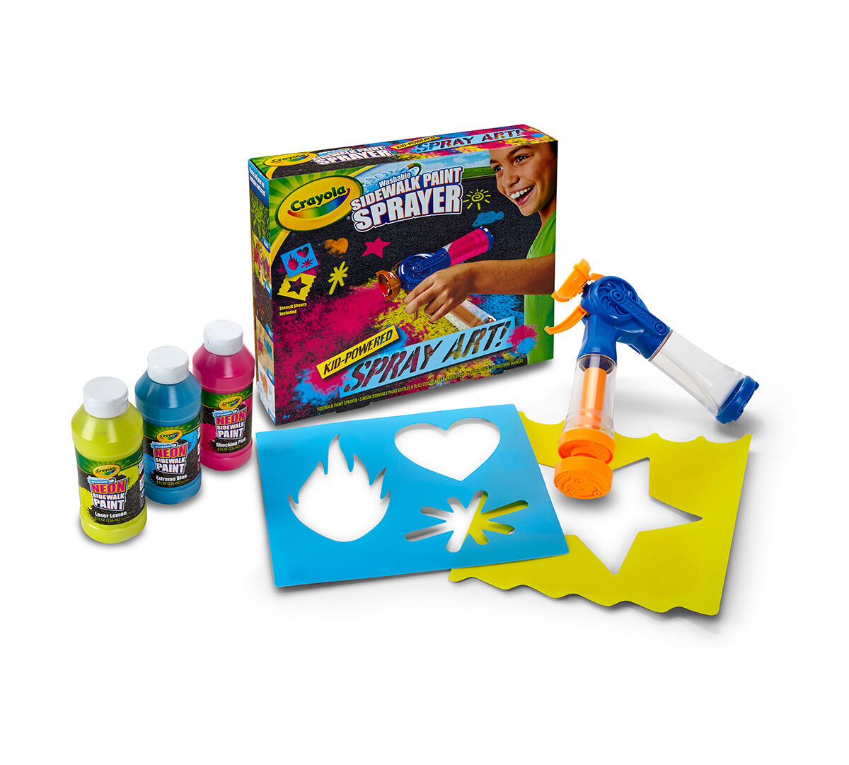 Crayola Washable Sidewalk Paint Sprayer, Outdoor, All Seasons Crayola