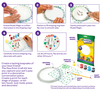 Crayola Pets Paw Print Keepsake Kit, Circle, Craft Kit Instruction Diagram