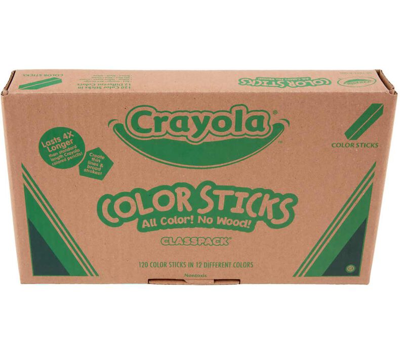 Color Sticks Classpack, 120 Count, 12 Colors
