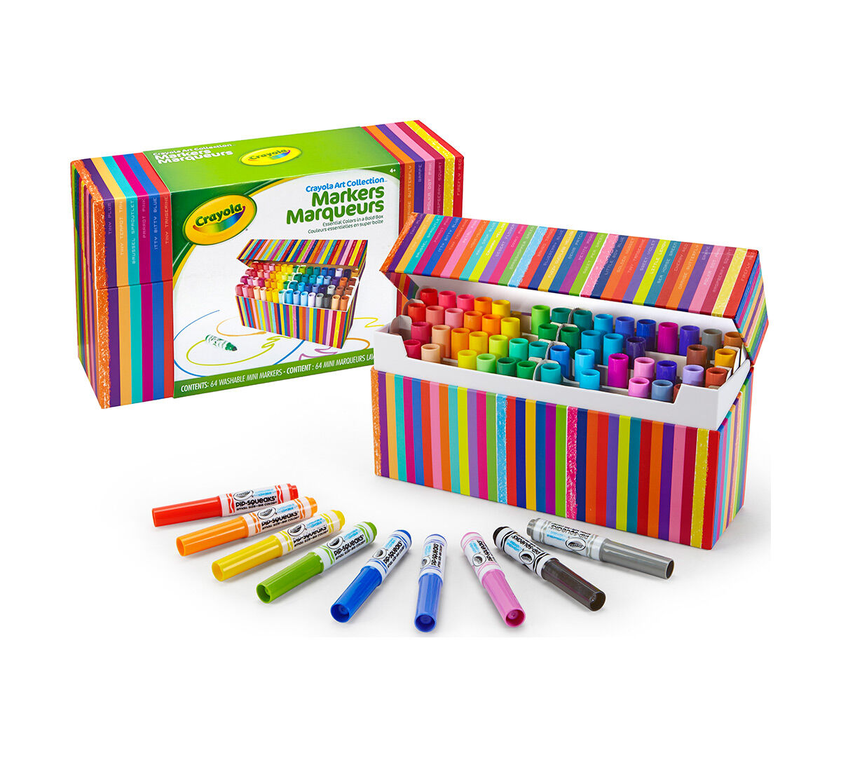 Pip-Squeaks Kids' Marker Collection, 64 Count | Crayola