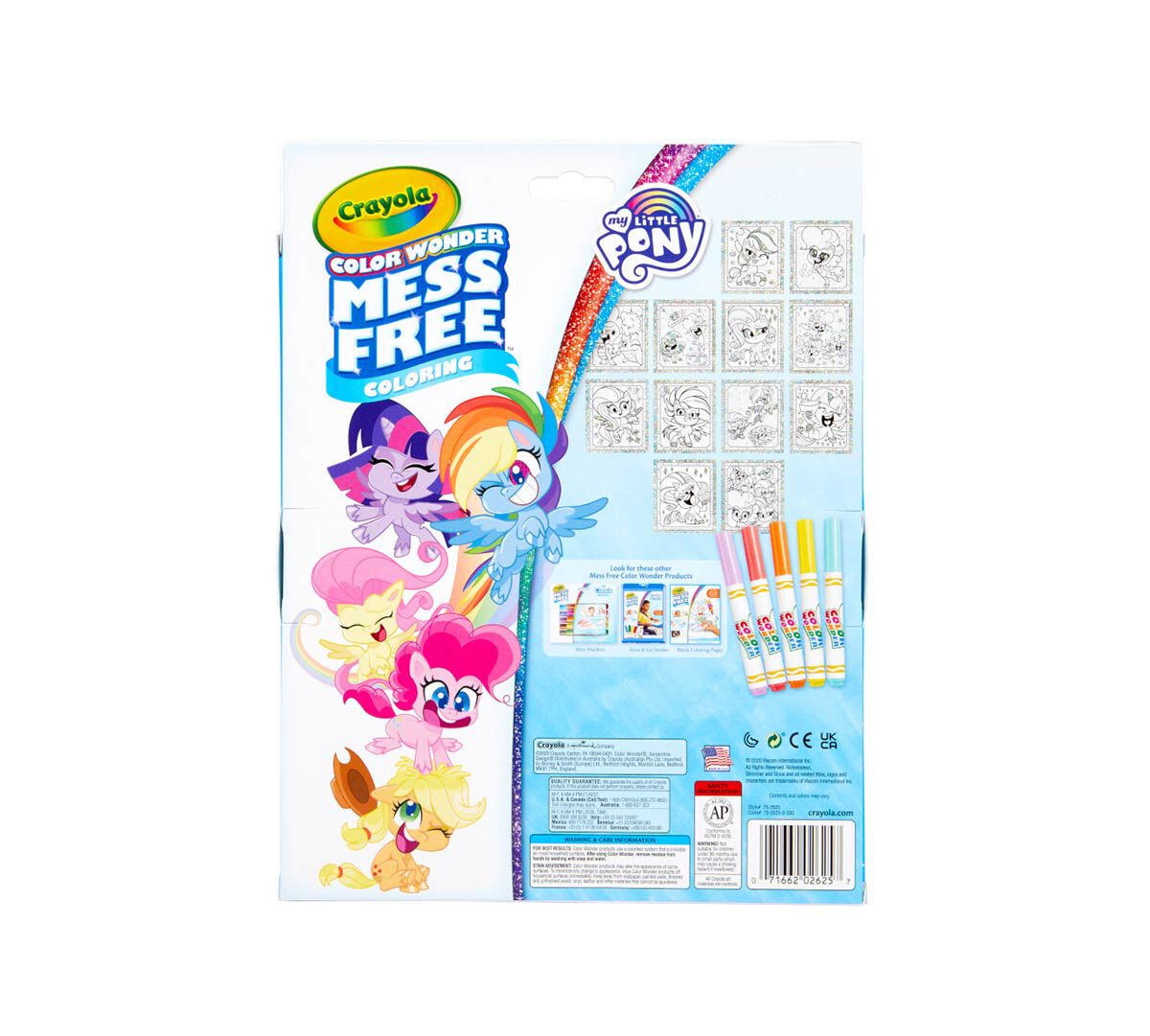 My Little Pony Toys Alternative Crayola Color Wonder Glitter Paper & Markers Gift for Girls & Boys 