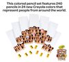 Colors of the World Colored Pencil Classpack. This colored pencil set features 240 pencils in 24 new Crayola colors that  represent people from around the world.