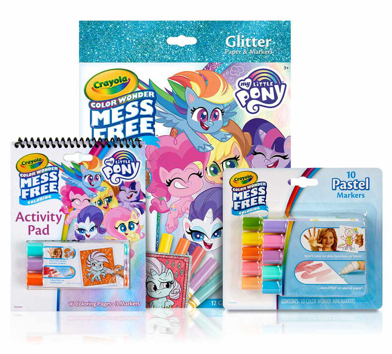 3-in-1 Color Wonder Mess Free My Little Pony Coloring Gift Set