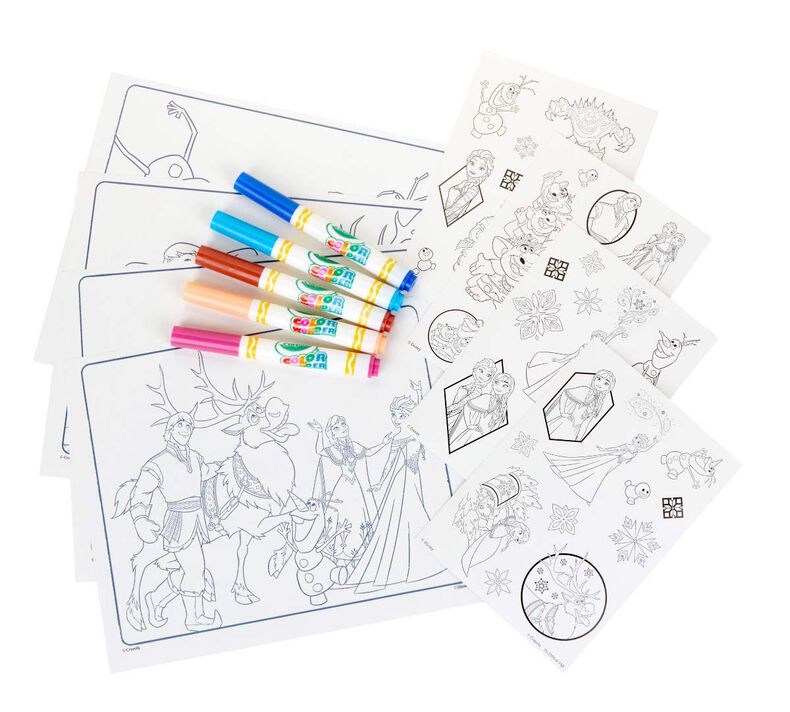 Color Wonder Mess Free Frozen Stow & Go Travel Kit